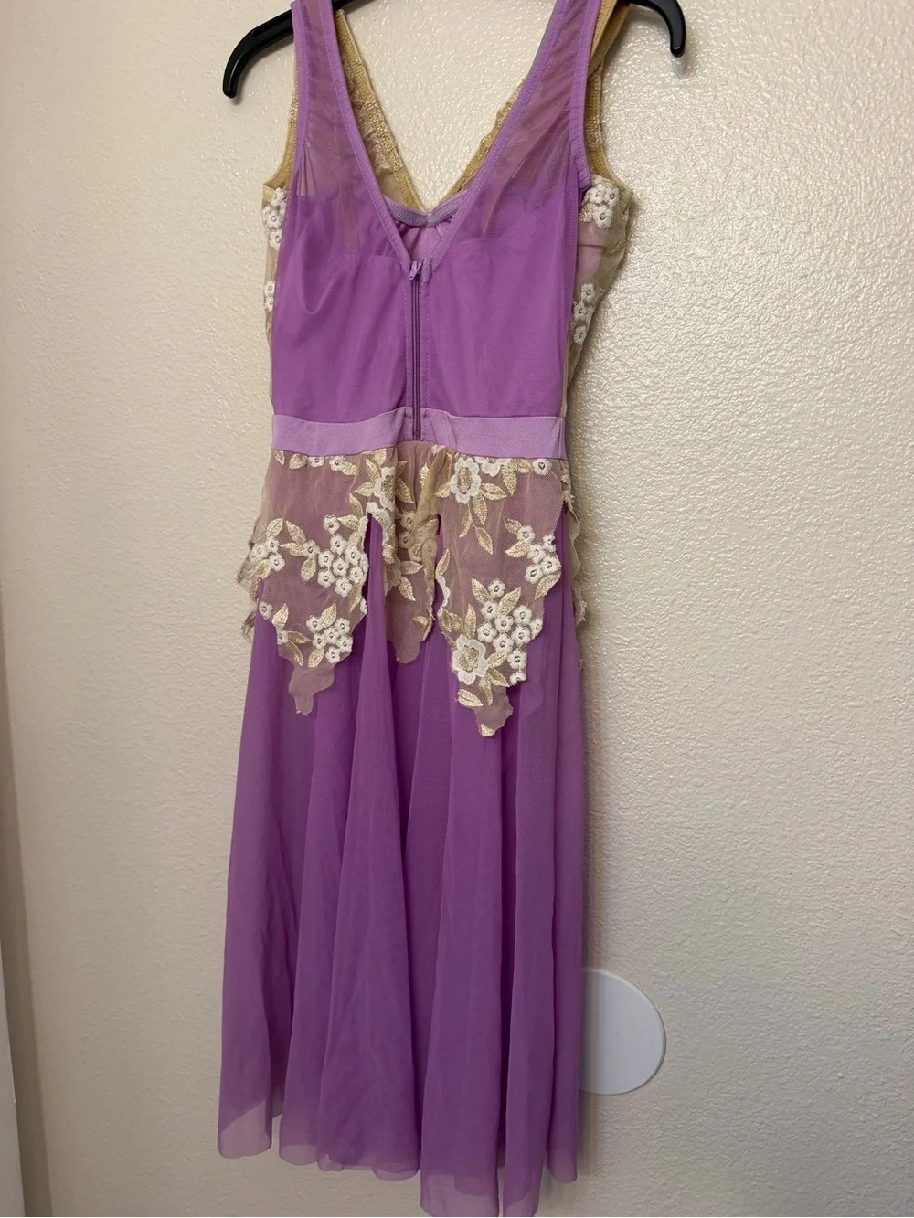 Kelle dance lyrical costume purple lavender lace Bloom Born Again teen SA-Small
